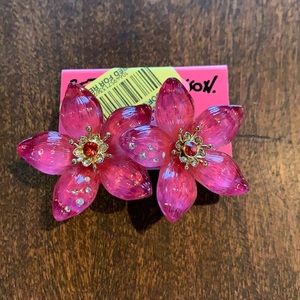 Betsey Johnson vintage secret garden earrings